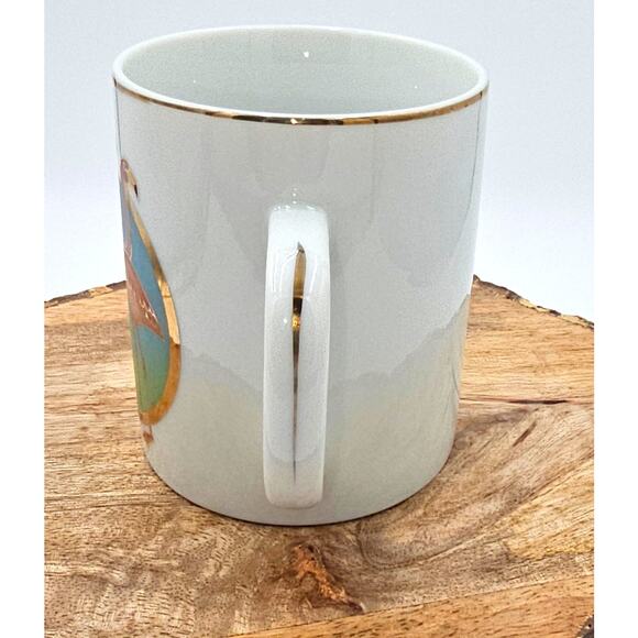 Vintage 1980s Flamingo Mug by Norcrest made in Japan - Picture 2 of 5